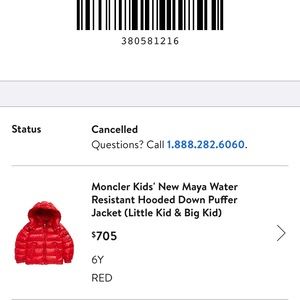 Moncler Kids Puffer Jacket